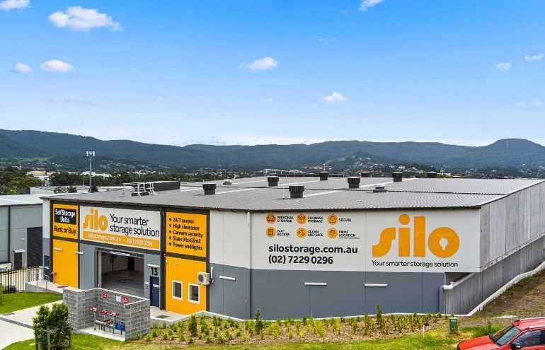 Silo Storage Complex Exterior looking over Illawarra Escarpment Views
