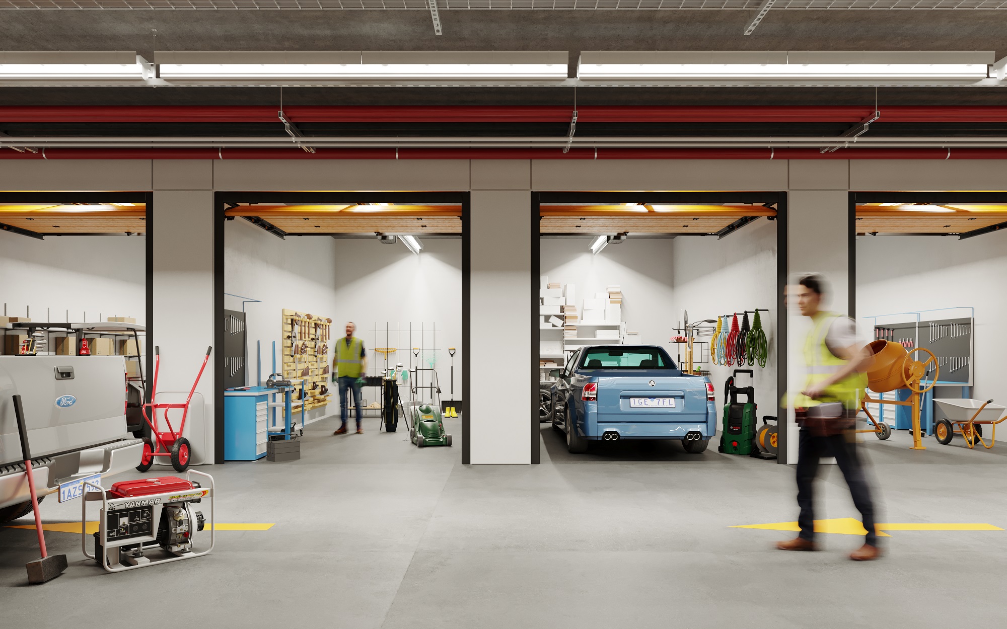 Silo Storage Units in use for Trades Business